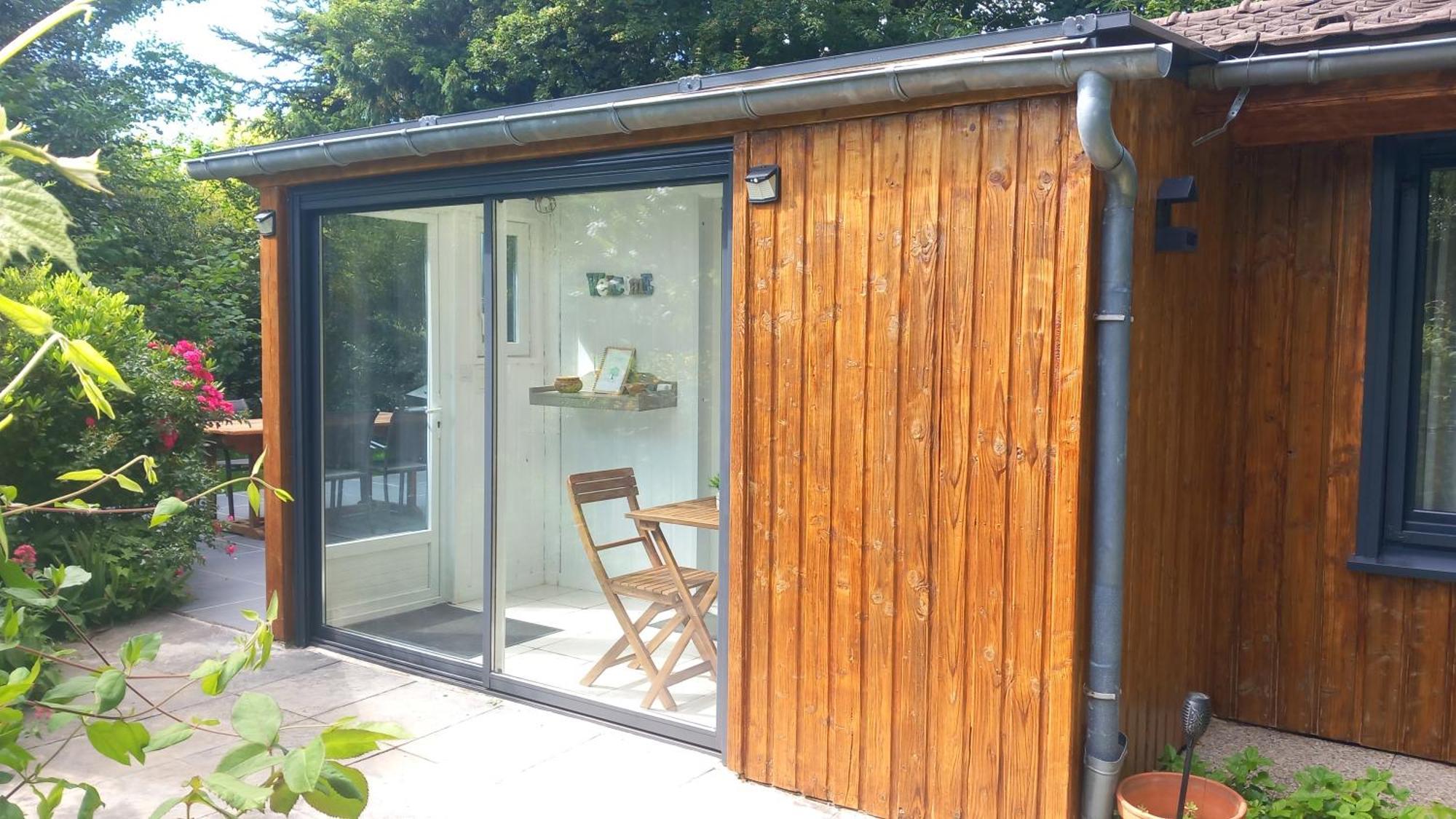 Le Cottage Exotique Du Lutin Many & Son Bain Nordique Saint-Christophe-Sur-Conde Exterior photo